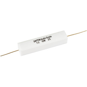 Main product image for Dayton Audio DNR-1.0 1 Ohm 10W Precision Audio Grade Resistor